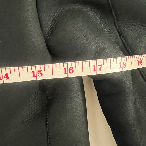 Moveable feast leather shearling biker jacket - Picture 6 of 8